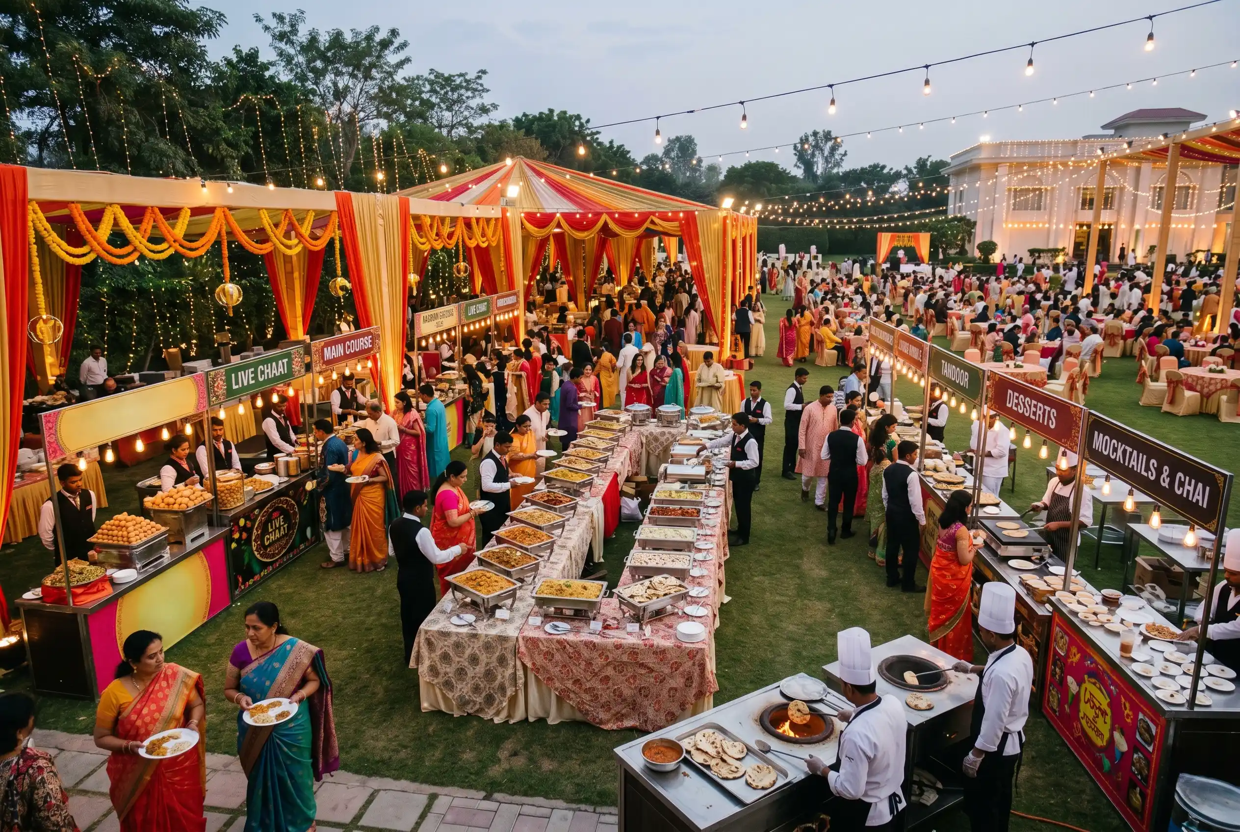 Outdoor lawn event Hyderabad